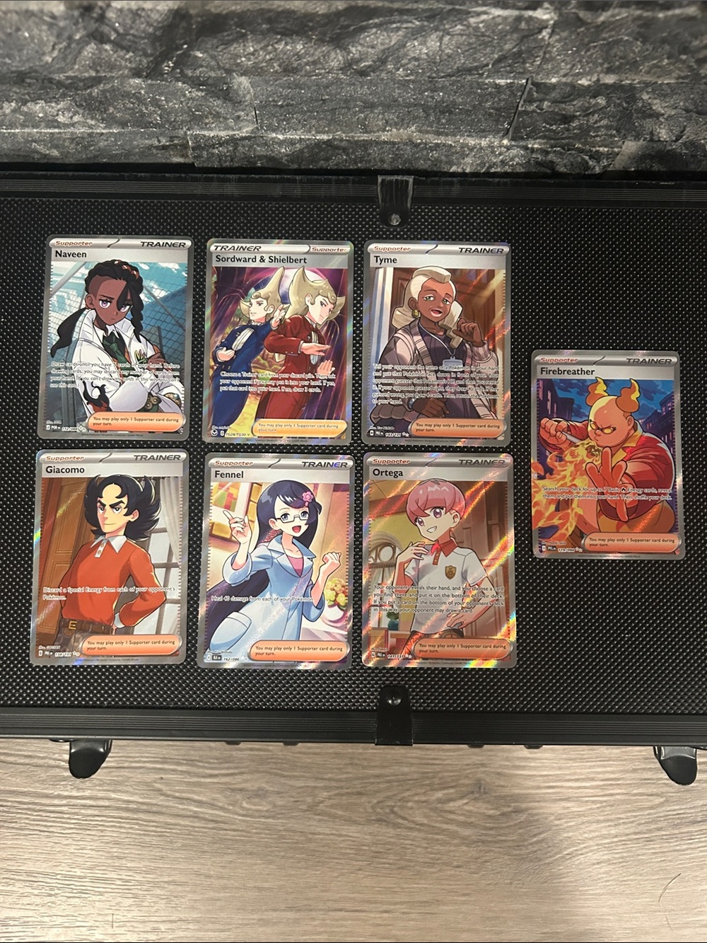 Pokemon TCG Full Art Trainer Holo lot of 7 Cards from Random Sets M/NM